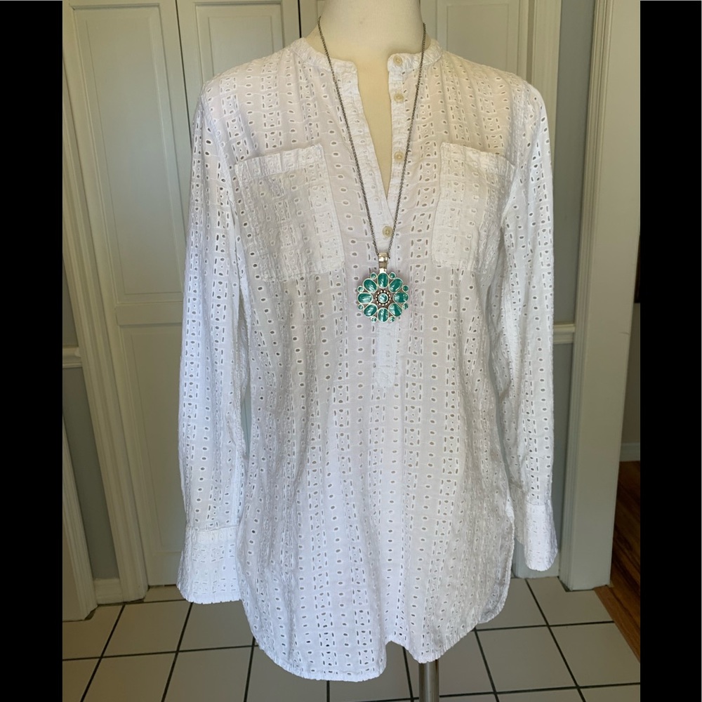 🌟White lace tunic